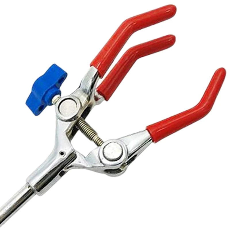 

Lab Clamp 3 Prong Finger Style Large Grip Adjustment Range To 3.6 Inch Rod Length 7 Inch