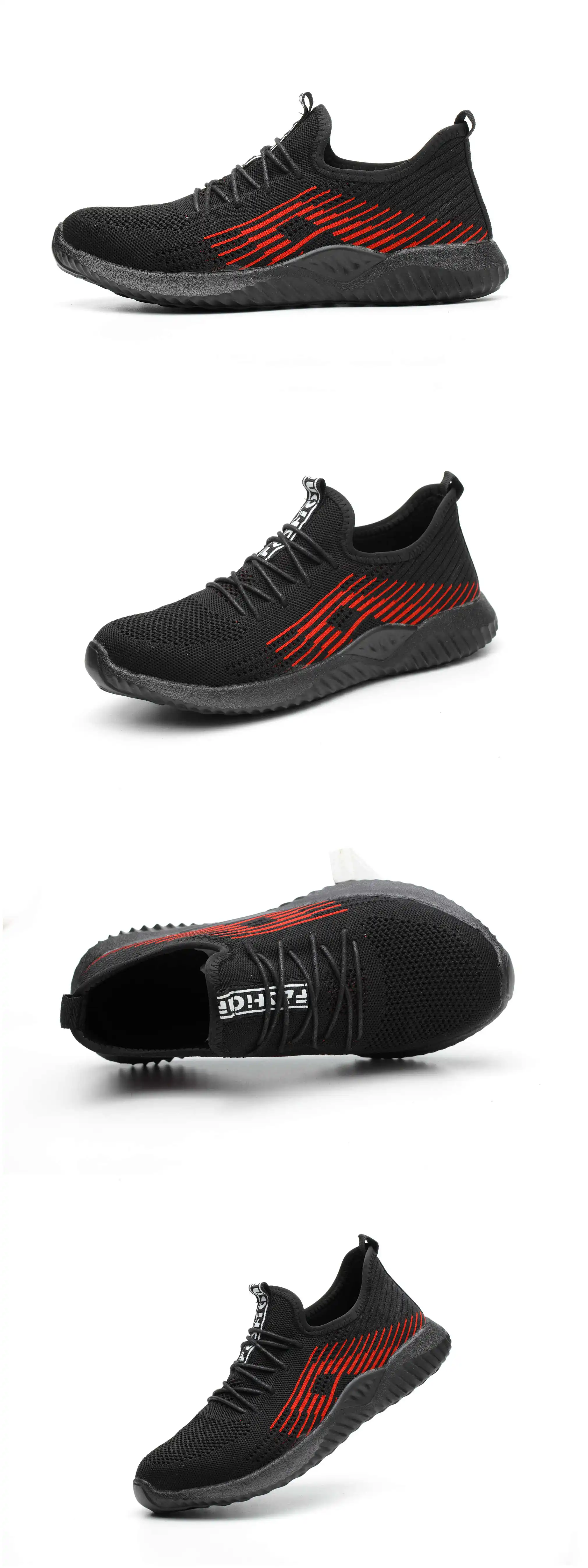 DEWBEST 2019Flyknit дышащий стальной носок Кепка Рабочая защитная обувь уличная Мужская противоскользящая дезодорант стальная проколная конструкция