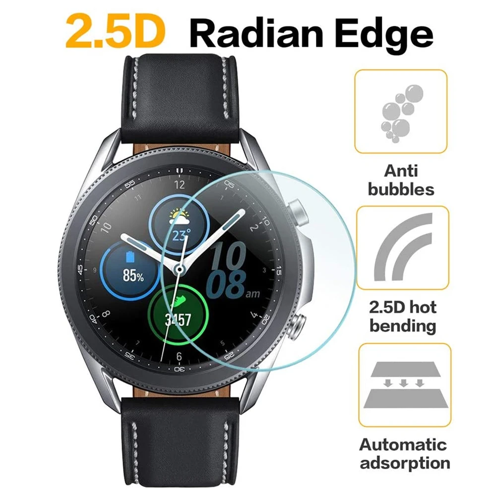Для Samsung Galaxy Watch 3 45 мм защита для экрана HD Защита от царапин без пузырьков 9H чехол