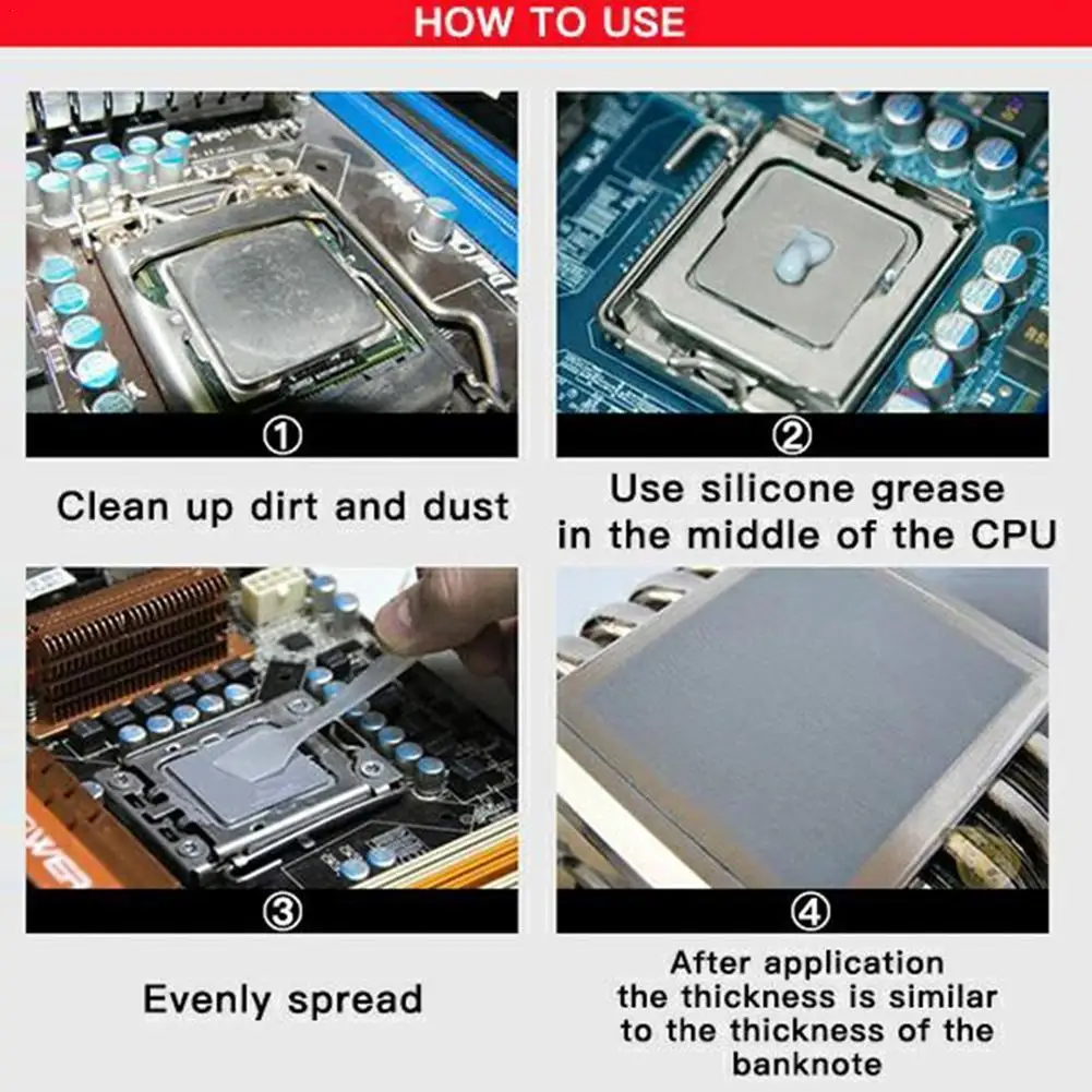 

MIX-4 2g 8g 4g 20g processor cpu cooler cooling fan heatsink compound paste plaster thermal vga grease D8O8