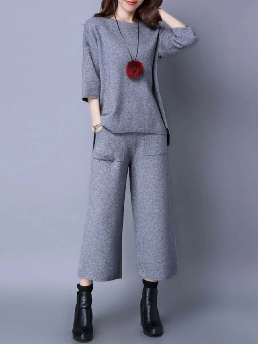 Женский комплект из двух предметов осень 2019 черная трикотажная футболка и