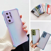 Anti Fall Phone Case For Huawei Smart 2021 Honor Y9A Y7A Y9S Y7P Y8S Y5P Y6P 2020 Simple Matte Transparent Cover