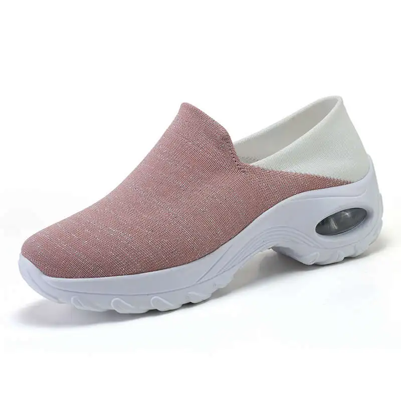 

Breathable Comfort Women's Shoes 2021 Plus Size Sneakers Rows Women Running Shoes Light Soft Air Cushion Platform Sports Shoe D3