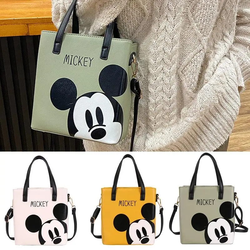 

Рюкзак для девочек с Микки Маусом и Минни, маленькая дамская сумочка на плечо, Disney