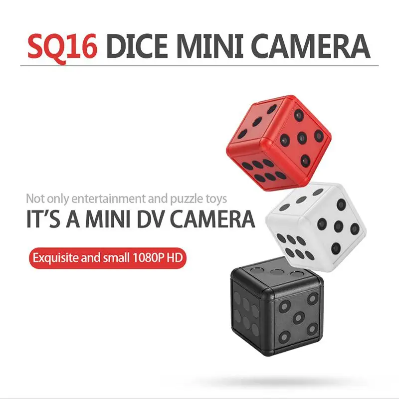

Sq16 1080P HD Mini Camcorder Micro Dice Camera Night Vision Motion Detection DVR DV Video Voice Recorder Sq11 Sports Small Cam
