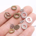 100 шт Античный стимпанк мини колеса Шестерни медальон Подвеска 