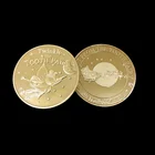 Подарок от зубной феи Счастливого Рождества Санта Клауса Коллекционная позолоченная сувенирная монета памятная монета