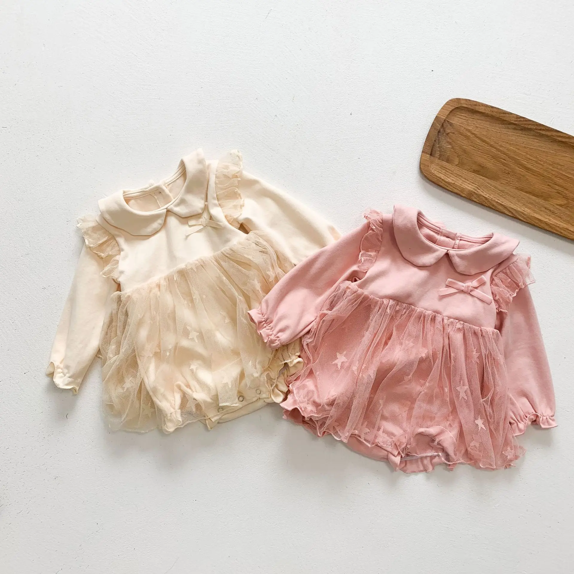 

0-24M Newborn Kid Baby Girls Clothes Stars Print Bodysuit Dress Elegant Cute Sweet Party Princess Body Top New born Jumpsuit