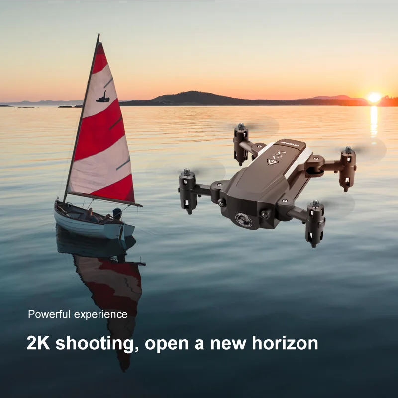 Складной мини Дрон KK8 Радиоуправляемый квадрокоптер HD 1080P 2K камера Wi Fi FPV