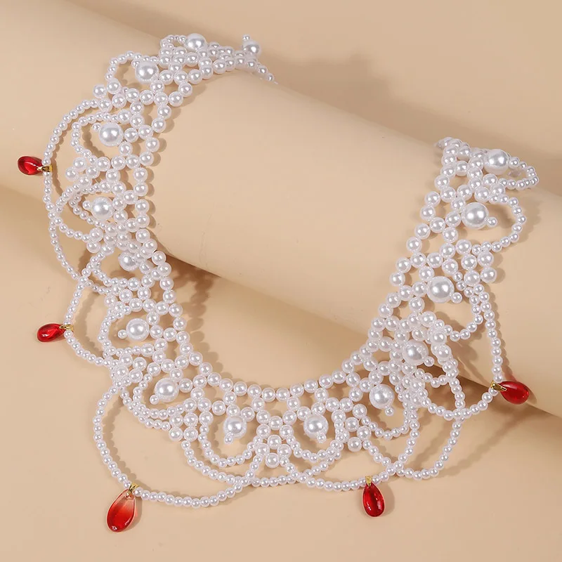 

WYBU Pearl Necklace For Women Imitation Pearl Choker Elegant And Fashion 2021 Newest Jewelry Gift for Friends