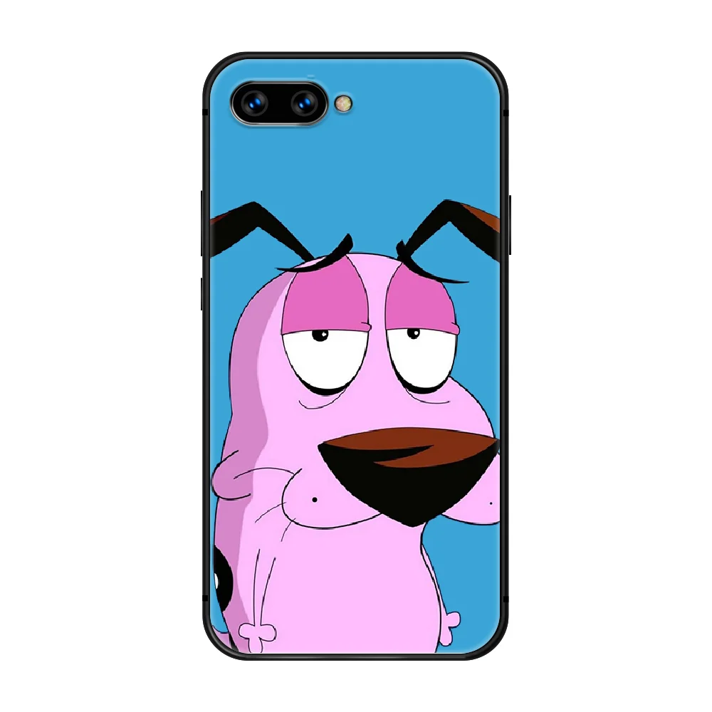 

Cowardly Dog funny cartoon Phone Case Cover Hull For HUAWEI honor 8 8c 8a 8x 9 9a 9x V10 MATE 10 20 I lite pro black back pretty