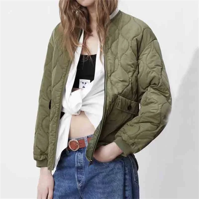 

2021 New Fashion Solid Color Autumn Winter New Jacket Cotton Double-sided Cotton Padded Jacket Women's Jacket куртка женская