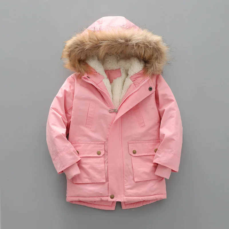 

Lawadka Winter Thick Kids Boys Girls Jacket Coats Hooded Zipper Children's Outerwear Snowsuit Outdoor Windbreaker Clothing 3-7T