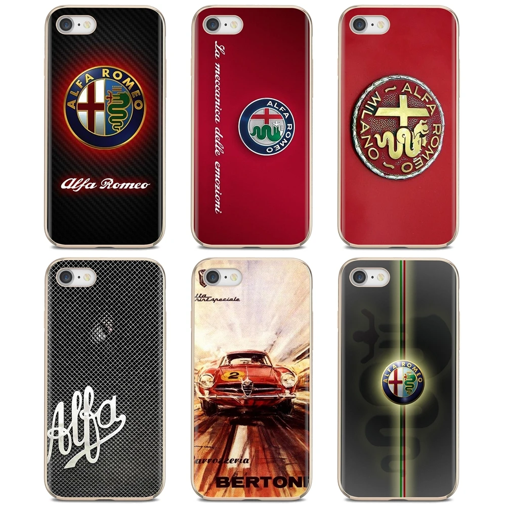 Силиконовые чехлы для телефонов с логотипом Alfa Romeo iPhone 11 Pro 4 4S 5 5S SE 5C 6 6S 7 8X10 XR XS Plus Max