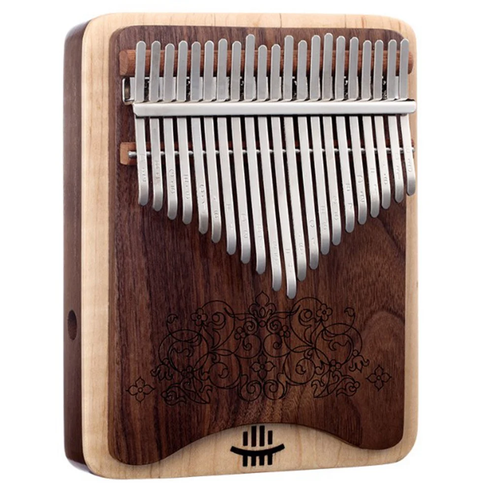 

Hluru Kalimba 21 Keys Tap the Sides to Make a Wah Sound Thumb Piano Finger Wooden Musical Instrument for Beginner