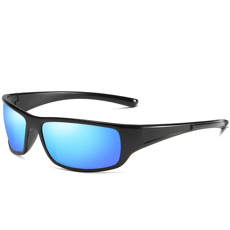 C3 black blue HBK, фирменный дизайн, спортивные поляризационные солнцезащитные очки для мужчин, для бега на велосипеде, вождения, HD, антибликовые солнцезащитные очки, для улицы, защита от уф400 лучей - Цвет линз: C3 black blue
