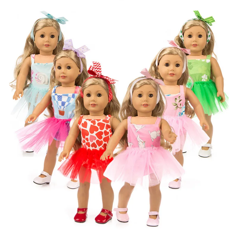 Платье для куклы 18 дюймов милые аксессуары моего маленького ребенка дюймов/кукла