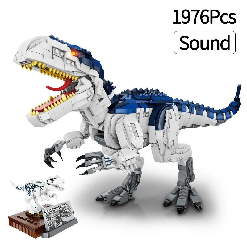 

Jurassic Violent King Dinosaur Model Bricks Dragon Building Blocks Toys for Children Boy Kids Gifts 1976Pcs