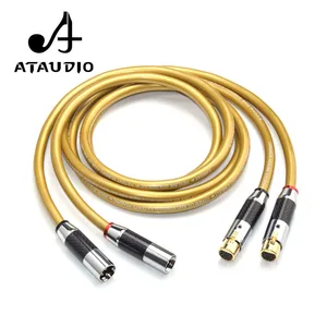 ATAUDIO Cardas 5C Copper HIFI XLR Cable Pure OCC HIFI Dual XLR Male to Female Interconnect Cable