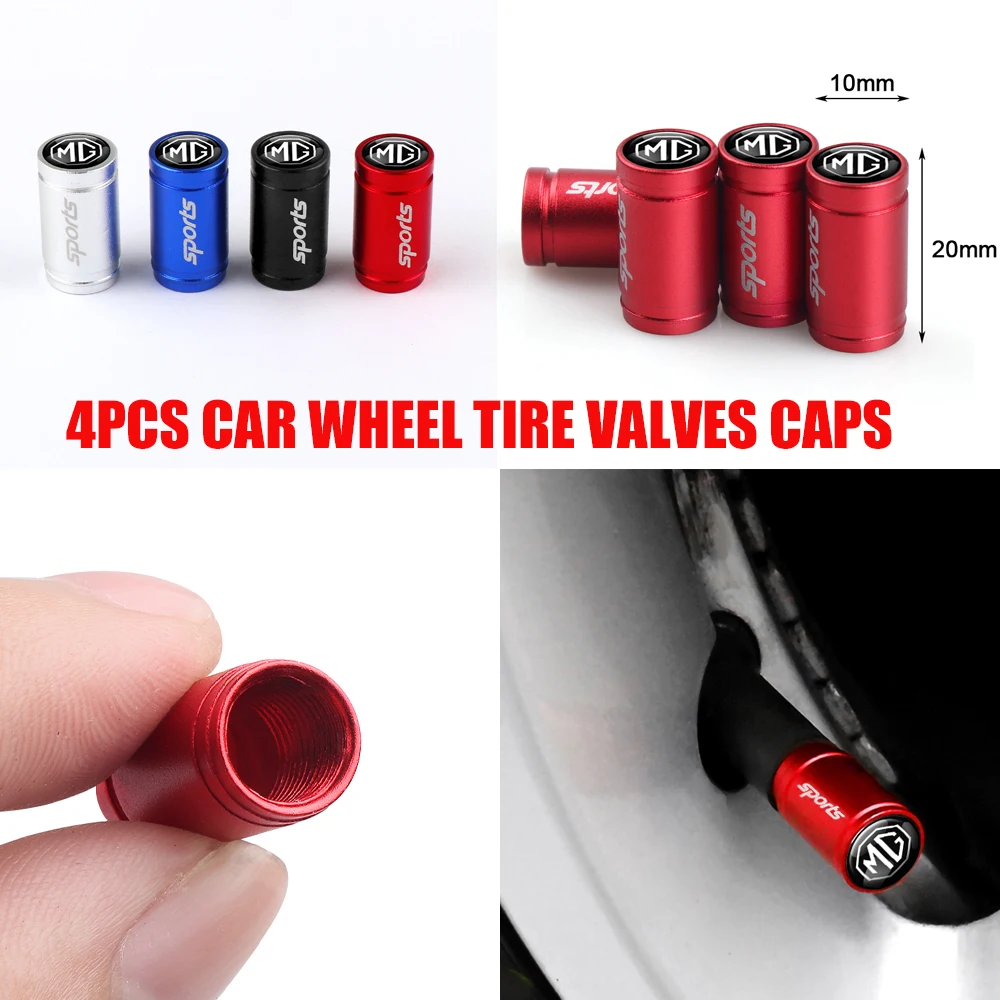 20*10 мм 4 шт. матовый алюминиевый материал колпачки клапана автомобильной шины для