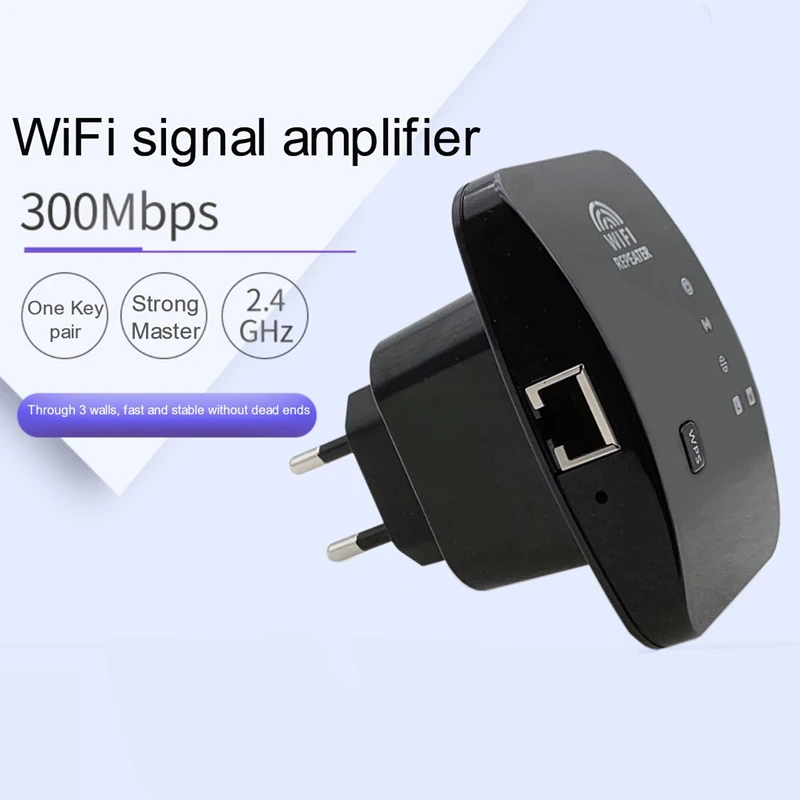 

M-95A Wireless Repeater, 300M Wifi Signal Booster Routing Network Booster Suitable for Home
