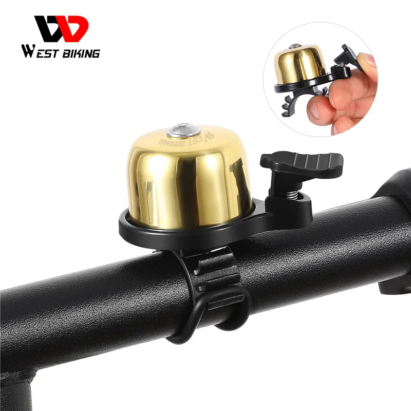 

WEST BIKING Bike Loud Horn 100 db Warning Safety Bicycle Handlebar Mini Alarm Ring Bell bicicleta Protective Cycling Accessories