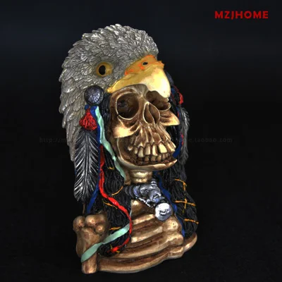 Сухая голова скелета индийского человека украшение для лица роли сухой скелет