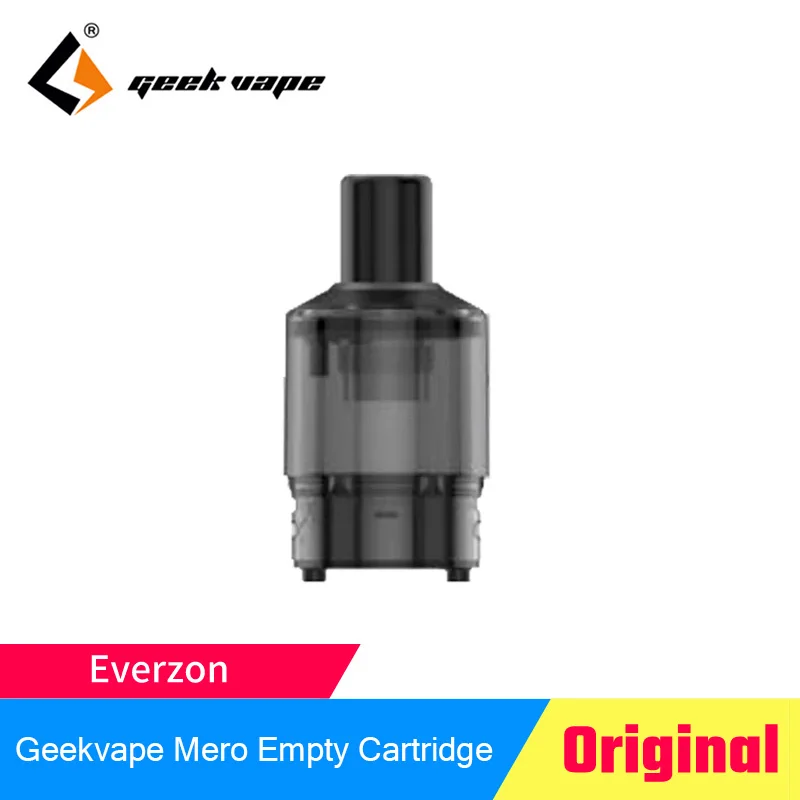 

Pre-order 3pcs/pack Geekvape Mero Empty Cartridge 3ml Capacity for 0.4ohm/0.6ohm B Series Coil Vape Replacement Refillable Pod