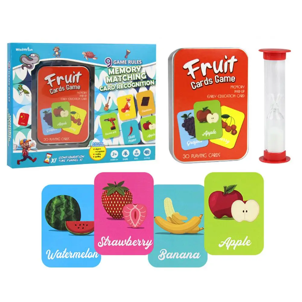 30 листов английской игры карты памяти обучение интеллекта культивирование для