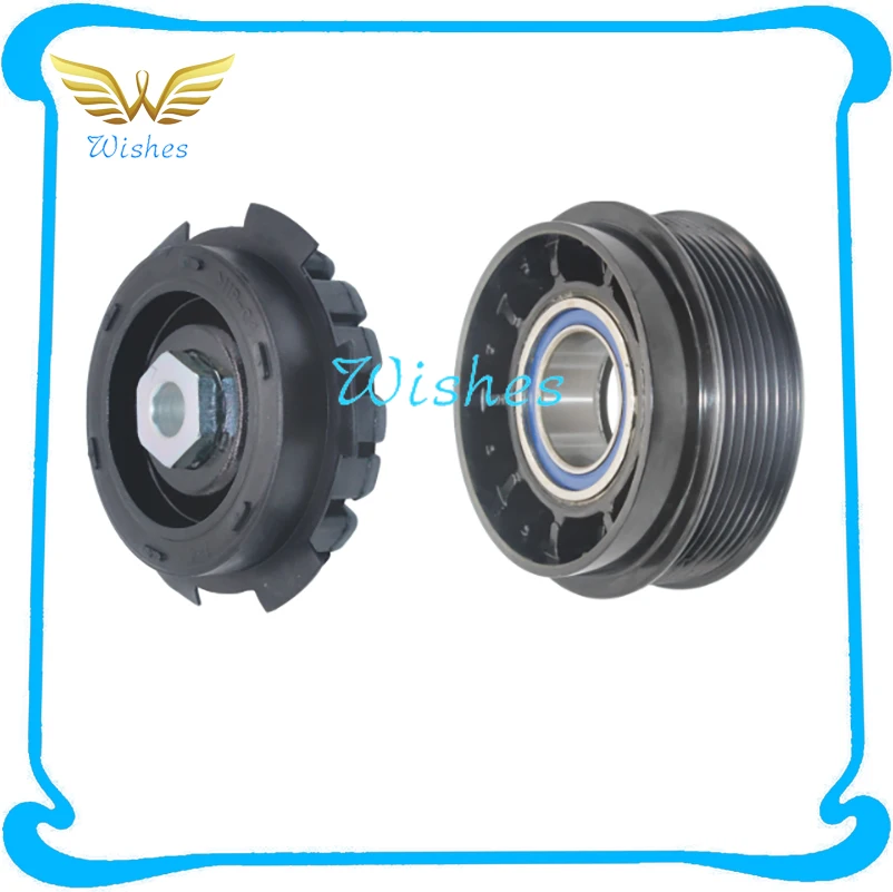 Compressor de ar Bomba de ar Volkswagen Flowserve Compressor Bobina Embreagem Condicionado Frio Cabeça Magnética Placa Otário Rolamento t5