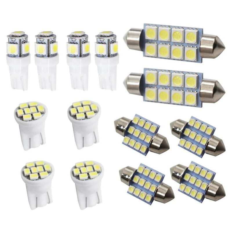 

NEW-14PCS интерьера автомобиля светильник чтение светильник светодиодный номерного знака Светильник Универсальный