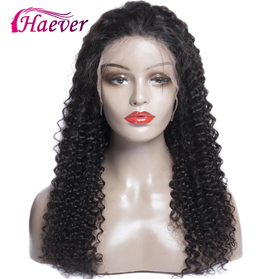 Haever глубокие волнистые парики 13*4 кружевные передние человеческие волосы