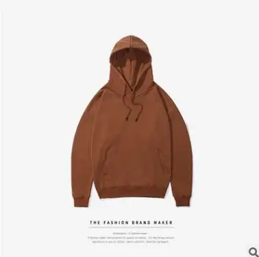 

JTFANMen's casual autumn/winter 2018 hooded with a solid head and long