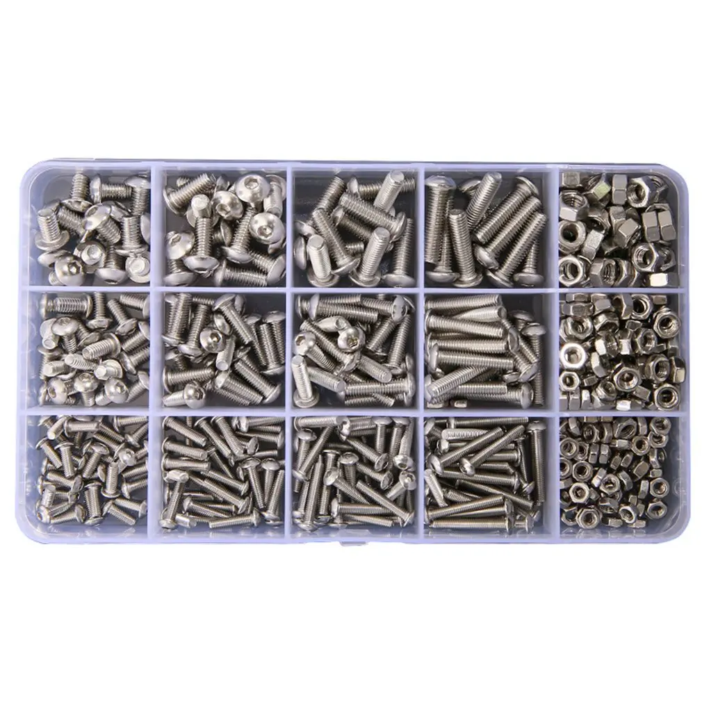 500 шт. круглые шестигранные винты с вогнутой головкой Винты шестигранной