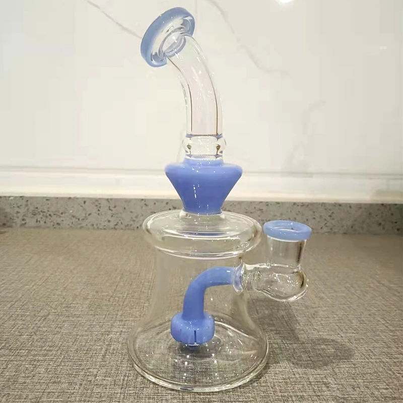 

Glass Hookah Pipe Comes With A Bowl Shisha Gooseneck Crystal Blue Chicha Smoke Glass Oil Collector Blunt Dab Rig Hookahs Set