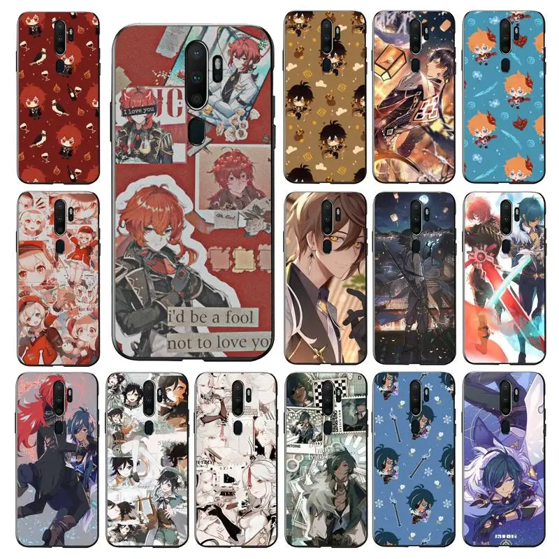 

Yinuoda Genshin Impact Phone Case for vivo Y91C Y11 17 19 53 81 31 91 for Oppo a9 2020