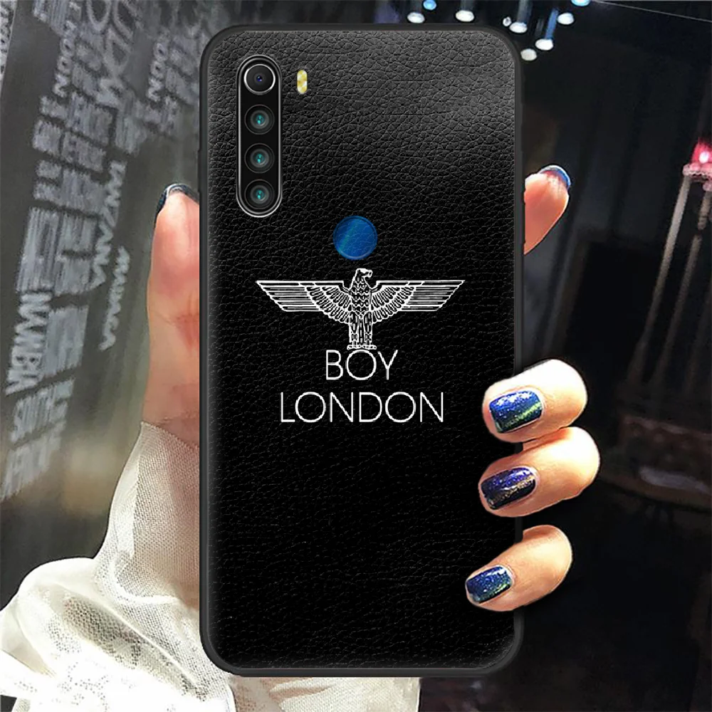 

London Fashion Brand Boy Phone Case Cover Hull For XIAOMI Redmi 7a 8a S2 K20 NOTE 5 5a 6 7 8 8t 9 9s Pro Max black Etui Silicone