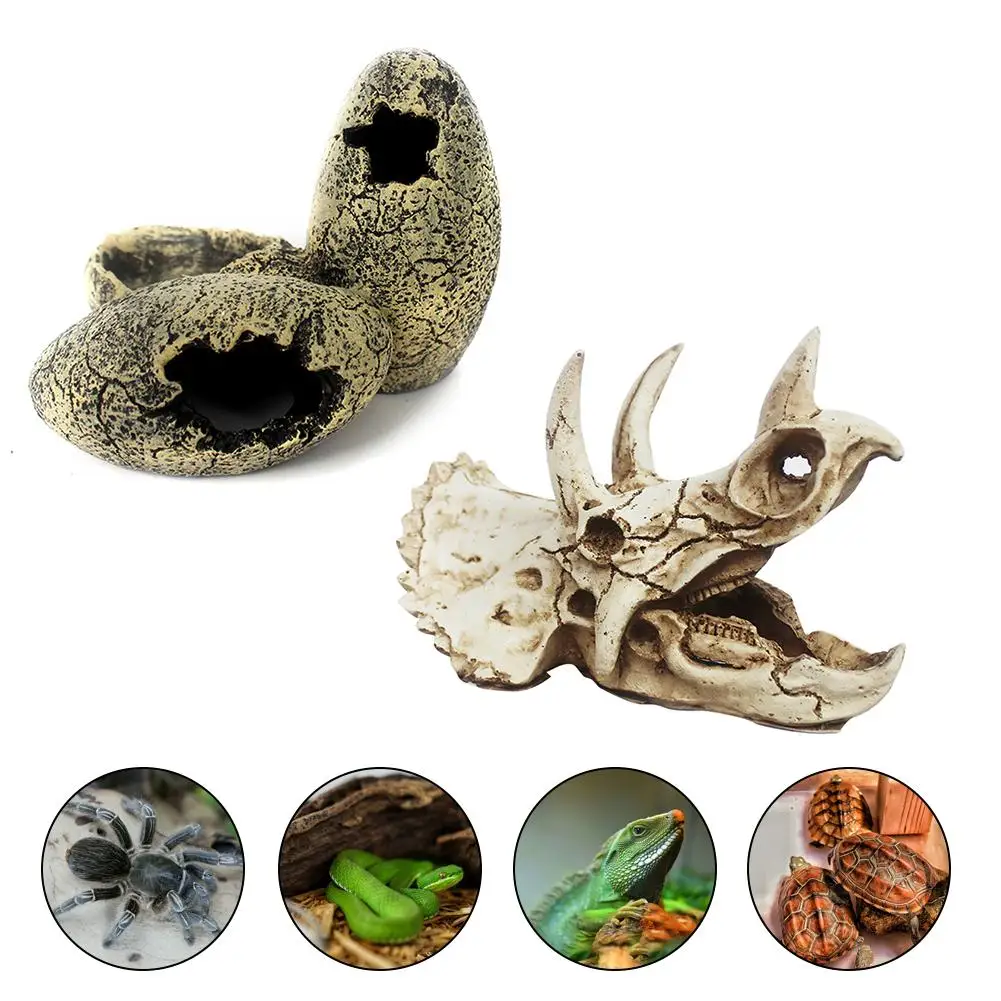 1 шт. аквариум из смолы дракона/декорация для террариума череп динозавра