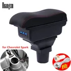 Кожаный подлокотник для автомобиля, подлокотник для Chevrolet Spark 2011, 2012, 2013, 2014, 2015, 2016, 2017, внутренние детали, подлокотник центральной консоли