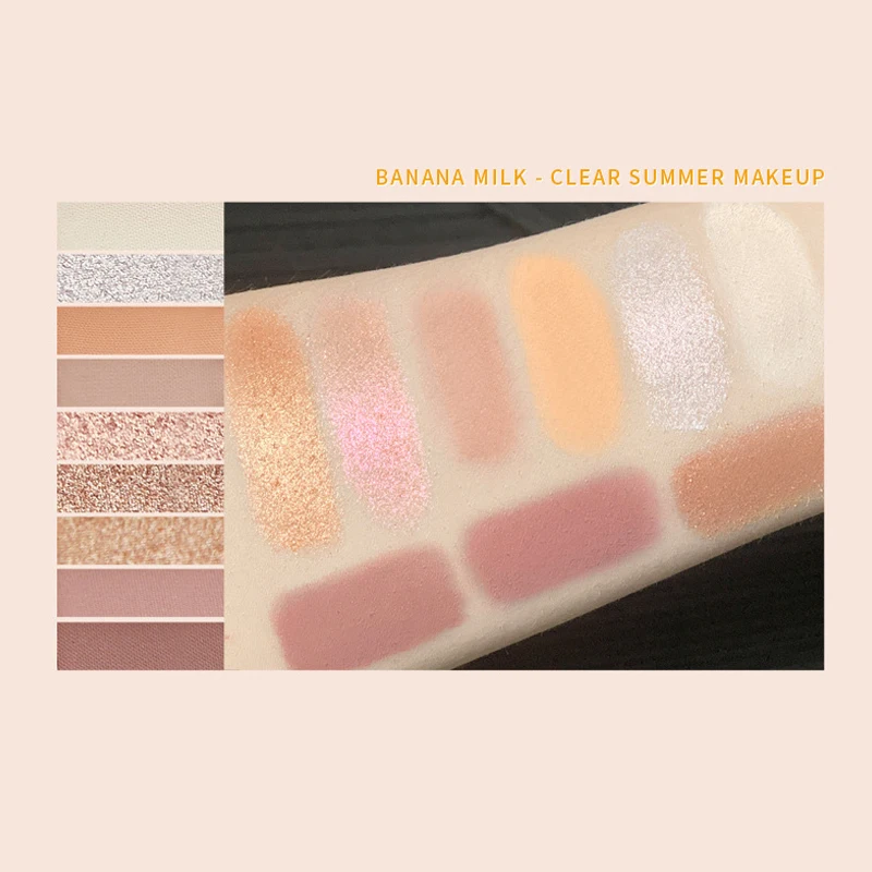 Палитра теней для век высокая пигментированная матовая и мерцающая красочная