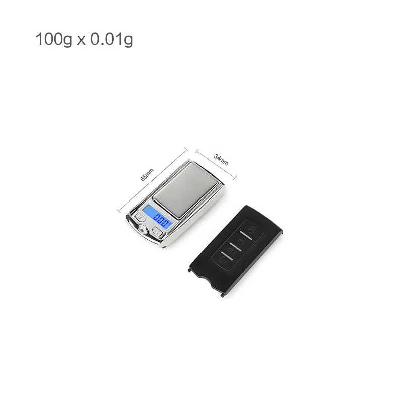 100gx0.01g Мини точные цифровые весы 0,001 г/0,01 г 50 г 100 г Карманные лабораторные весы лекарственные миллиграммовые электронные весы - Цвет: 100gx0.01g