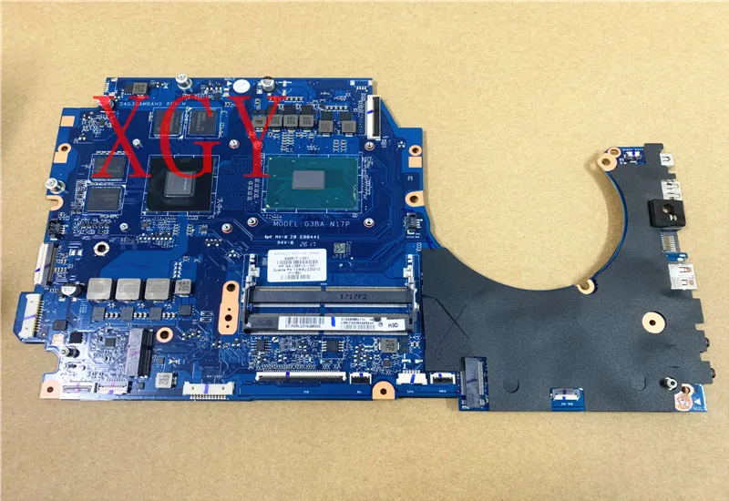 

929518-601 For HP 17-AN 17T-AN Laptop Motherboard DAG3BAMBAH0 with CPU i7-7700HQ SR32Q GPU N17P-G0-A1 GTX1050 100% test ok