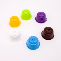 6pcs refillable compatible coffee capsule fit nespresso reusable dolce gusto coffee capsule with spoon brush