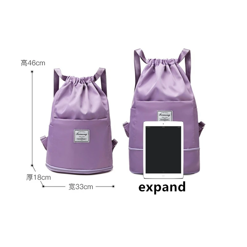 Yoga Sports Women's Bag Wet Dry Separation Backpack Shoulder Storage Handbag Beach Waterproof Fitness Special Swimming Equipment