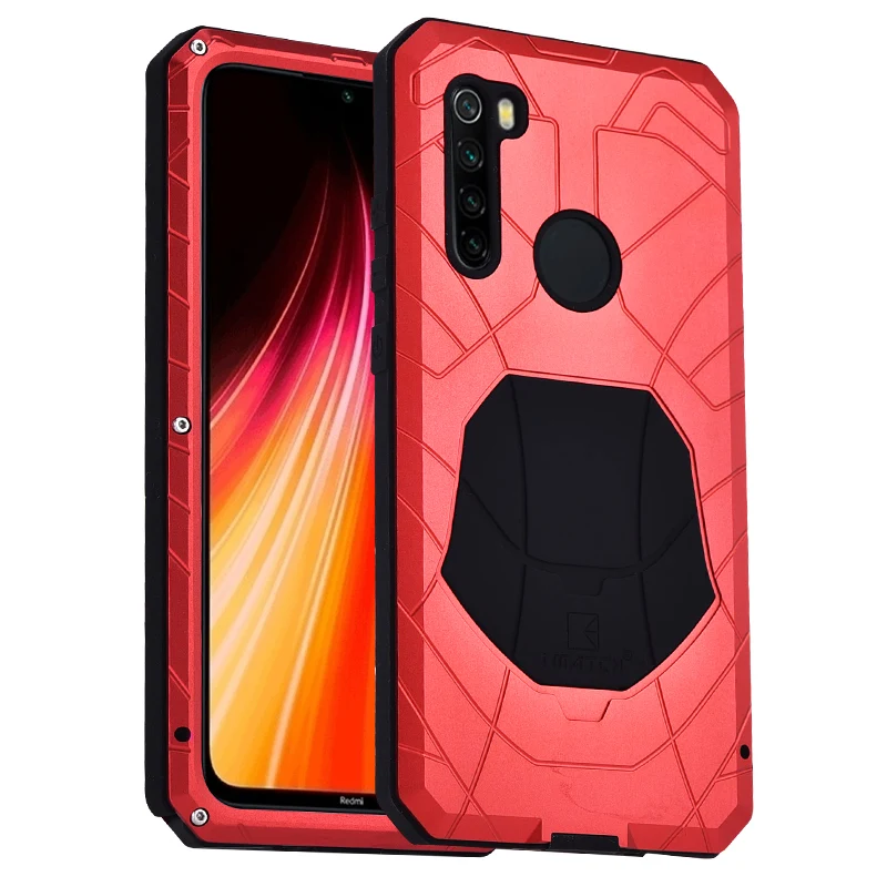IMATCH для Xiaomi Redmi Note 8 Pro Чехол для Телефона Жесткий Алюминиевый металлический протектор Полный Чехол Броня сверхпрочный противоударный