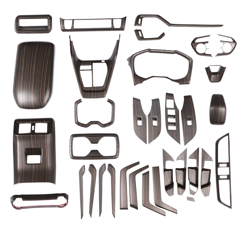 

For Toyota RAV4 2019 2020 Car Dashboard Frame Gear Shift Box Panel Shift Knob Steering wheel trim Door Handles Strip Water Cup