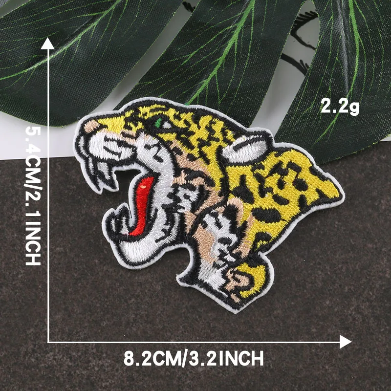 

Embroidered Badge Accessories Patch Patch Shoes and Hats Bags Accessories Tiger Animal Embroidery Cloth Stickers Iron on Patch