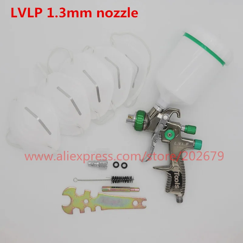 LVLP L-898 Профессиональный распылитель LVLP Аэрограф LVLP гравитационный подающий краскопульт 1,3 мм сопло из нержавеющей стали сопло 600cc Воздушный Распылитель - Цвет: LVLP L-898