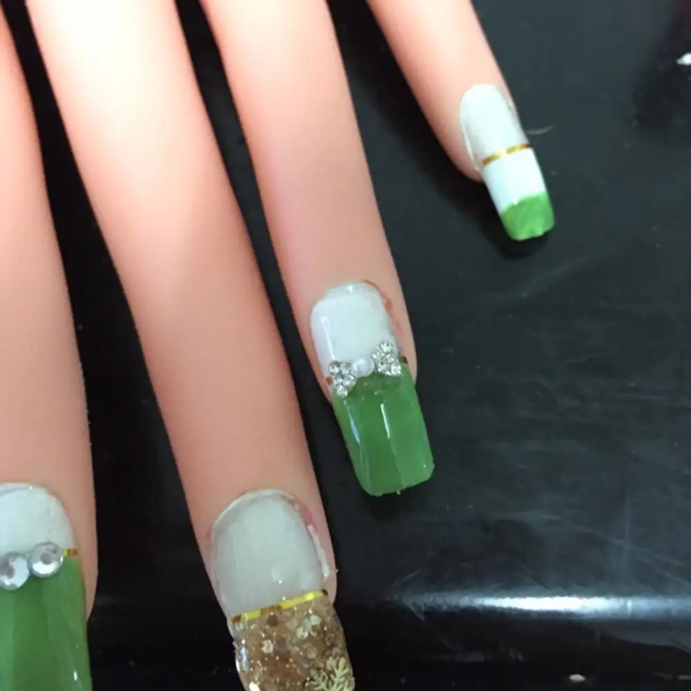 1 шт. Nail art Praxis Weichen kunstoff Modell Гибкий ручной манекен тренировочный веркзюг фюр