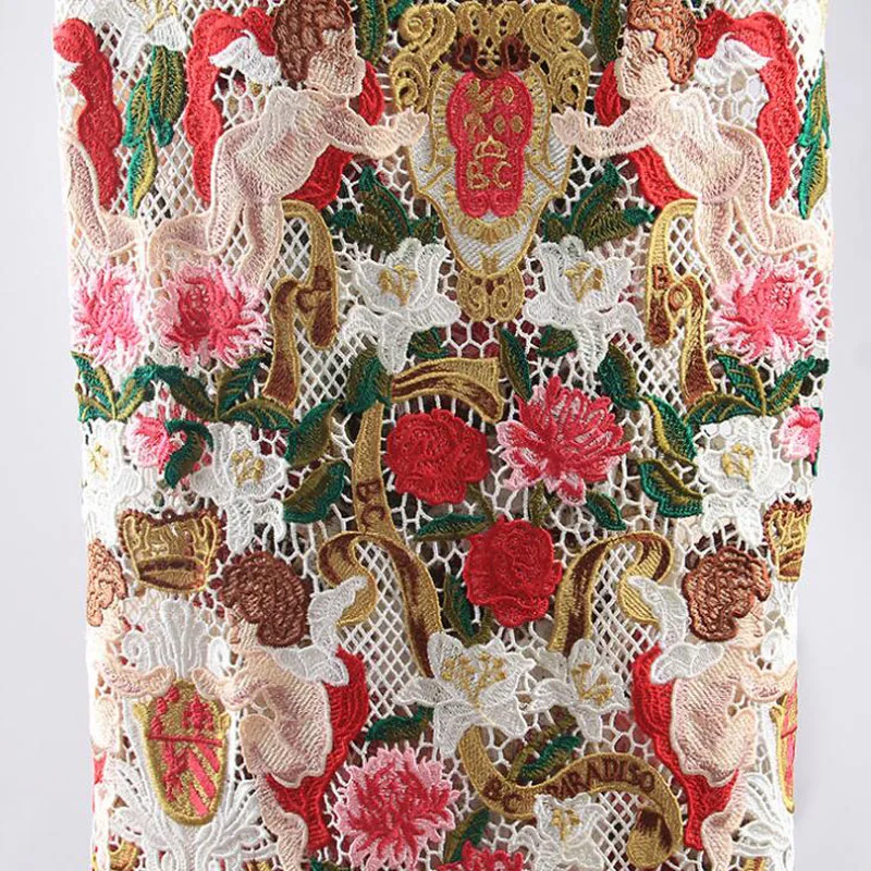 

2019 kpop the angel water soluble lace fabric for dress skirt african tissu bazin riche getzner telas por metro tissus tela stof